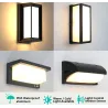 Moderne LED utelys - veggmontert - med bevegelsessensor - IP65 vanntett - 24W