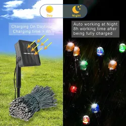 Aurinkovalo ulkona - LED-seppele - vedenpitävä - 22 m
