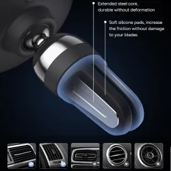 Baseus - magnetische telefoonhouder - draaibaar - voor ventilatierooster / dashboardHouders