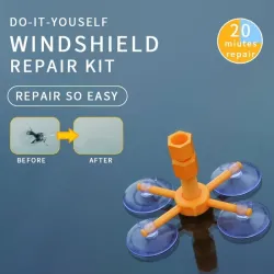 Car windshield repair - for glass scratch / cracks - kit proScreens