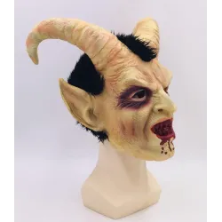 Lucifer sarvilla - Halloween lateksikasvonaamio