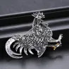 broche de galo de cristal