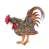 broche de galo de cristal