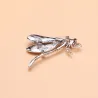 Krystal guldsmede - broche
