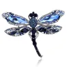 Libellula di cristallo blu - spilla