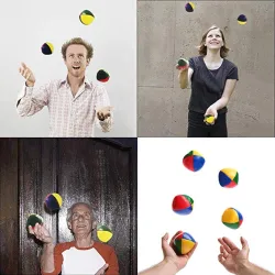 Bolas de malabarismo redondas profissionais - 3 peças