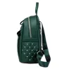 Lederrucksack - mit dekorativen Nieten - großes Fassungsvermögen