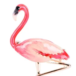 Flamingo-Brosche