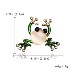 Green frog broochBrooches