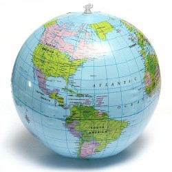 Uppblåsbar världsglob - boll - 40cm