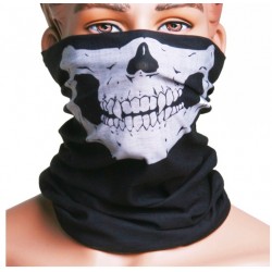 Multifunktions ansigtsmaske - tørklæde - kraniemønster