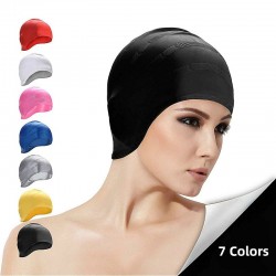 Silikonbadehette - ører / langt hårbeskyttelse - vanntett - unisex