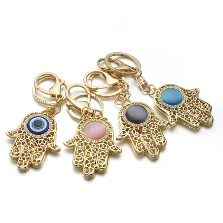Lucky Fatima hand - chaveiro cristal