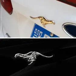 PegatinasLeopardo de metal - emblema - pegatina para coche