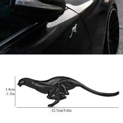 Metall Leopard - Emblem - Autoaufkleber