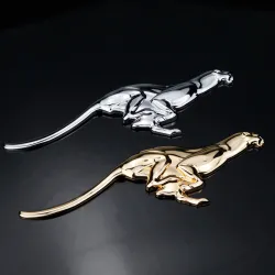 Metall Leopard - Emblem - Autoaufkleber