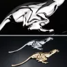 Metallleopard - emblem - bilklistermärke