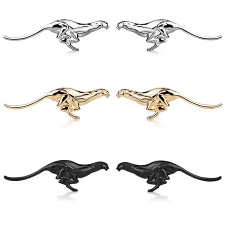 Metal leopard - emblem - car stickerStickers