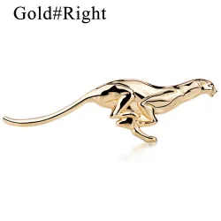 Metall Leopard - Emblem - Autoaufkleber