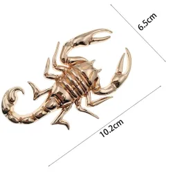 Scorpion en métal - emblème - autocollant de voiture