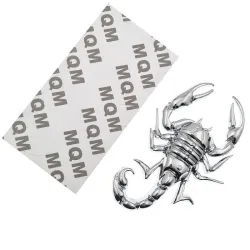 Metallskorpion - emblem - bilklistermärke