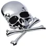 Metal skull / bones - emblem - car stickerStickers