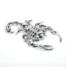 Srebrny skorpion - metalowy emblemat - naklejka na samochódNaklejki