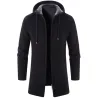 ChaquetasElegante suéter cálido - suéter largo con capucha