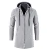 Pull chaud élégant - pull long à capuche