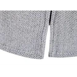 Pulôver elegante e quente - suéter com capuz longo