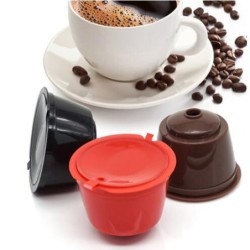 Cápsulas de café de plástico - recarregáveis - para Dolce Gusto - 3 unidades