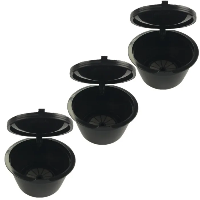 Plastkaffekapsler - etterfyllbare - for Dolce Gusto - 3 stk