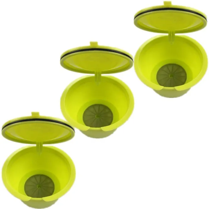 Capsule caffè in plastica - ricaricabili - per Dolce Gusto - 3 pezzi
