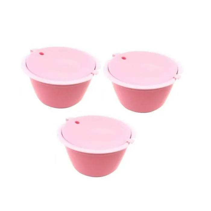 Capsule caffè in plastica - ricaricabili - per Dolce Gusto - 3 pezzi