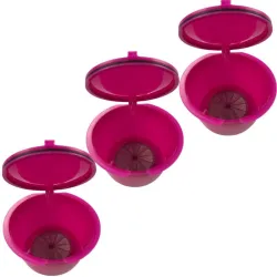 Capsule caffè in plastica - ricaricabili - per Dolce Gusto - 3 pezzi