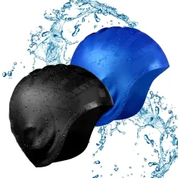 Cuffia da nuoto in silicone - protezione orecchie/capelli lunghi - impermeabile