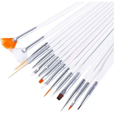 Nail art penslar - 15 stycken