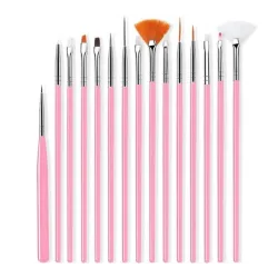 Nail art penslar - 15 stycken