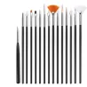 Nail art penslar - 15 stycken