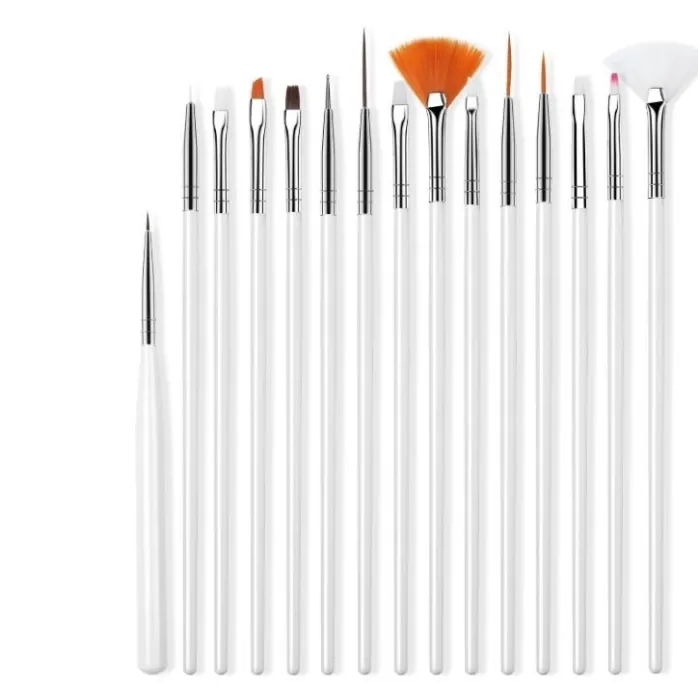 Nail art penslar - 15 stycken