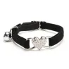 Collier pour chien / chat - réglable - avec coeur cristal / grelot