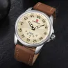 NAVIFORCE - montre de sport classique - quartz - bracelet cuir - étanche
