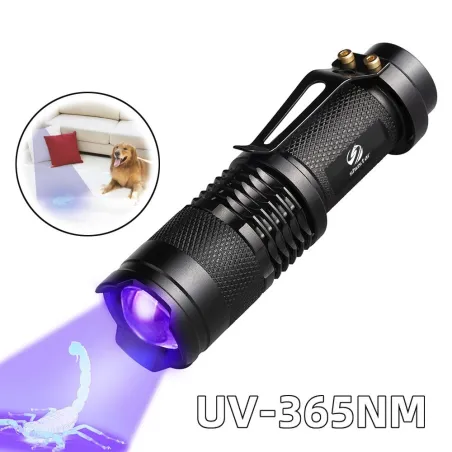 365NM - UV lamp light torch - fake money checker - stain detectorTorches