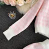 VestidosConjunto de cuadros de punto - falda - chaleco - cárdigan