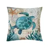 Federa decorativa - tartaruga - ancora - sirena - 45 cm * 45 cm