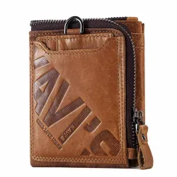 CarterasCartera vintage de piel - tarjetero/monedero - gran capacidad