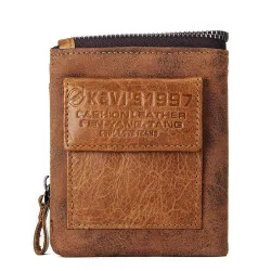 Vintage leather wallet - card / coin holder - large capacityWallets