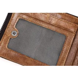 Vintage leather wallet - card / coin holder - large capacityWallets