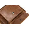 Skórzany portfel vintage - etui na karty / monety - duża pojemnośćPortfele