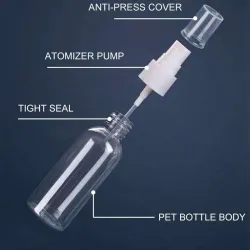 Uudelleen täytettävät pullot - tyhjät hajuvesisäiliöt - sumuttimella - 30ml - 36 kpl